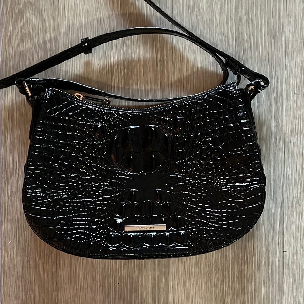Brahmin leather crossbody purse.